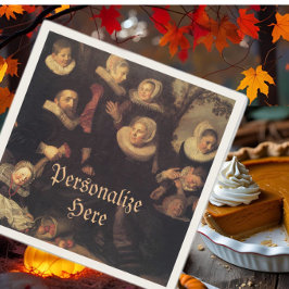 Servilleta De Papel Retrato de la reunión familiar renacentista