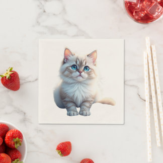 Servilleta De Papel Retrato de Mascota Personalizado 