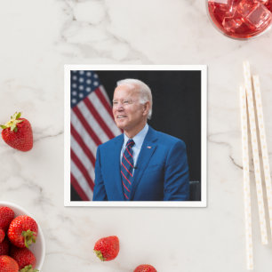 Servilleta De Papel Retrato del presidente estadounidense Joe Biden 20