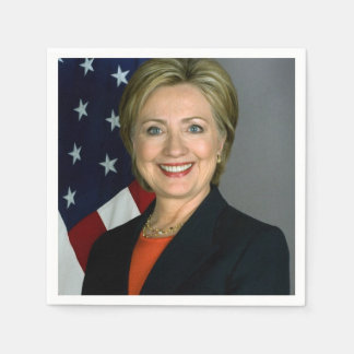 Servilleta De Papel Retrato Oficial de Hillary Clinton
