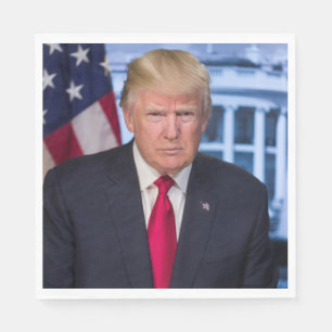 Servilleta De Papel Retrato presidencial oficial de Donald Trump