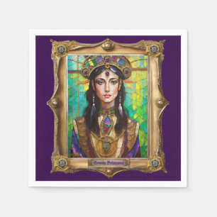 Servilleta De Papel Retratos del Reino de Mardi Gras - La Princesa Cri