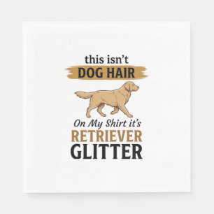 Servilleta De Papel Retriever Brillante Amante Perro Divertido Diseño