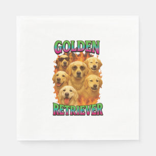 Servilleta De Papel Retriever Dorado