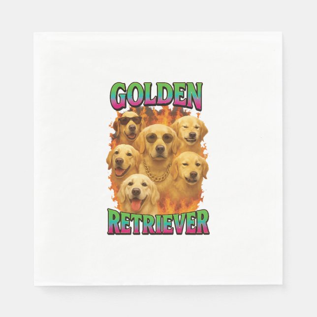 Servilleta De Papel Retriever Dorado (Anverso)