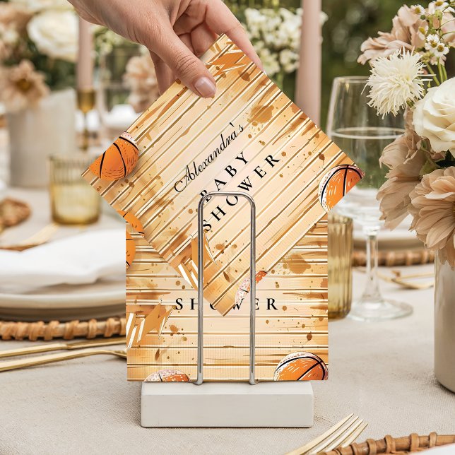 Servilleta De Papel Retro Basketball Baby Shower (Subido por el creador)