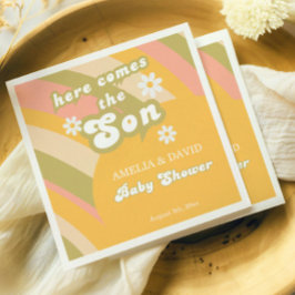 Servilleta De Papel Retro Boy Retro Chorrillo juguetón Fiesta