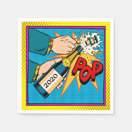 Servilleta De Papel Retro Champagne (Fiesta) Cocktail Napkins