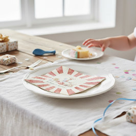 Servilleta De Papel Retro Circus Theme Birthday Paper Napkins