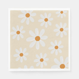 Servilleta De Papel Retro Daisy Fiesta Napkin