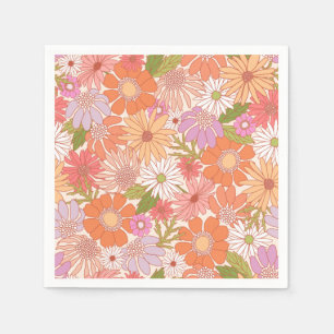 Servilleta De Papel Retro Daisy Garden