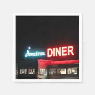 Servilleta De Papel Retro Diner