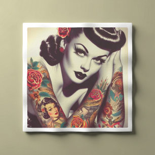 Servilleta De Papel Retro Glam Pin-up