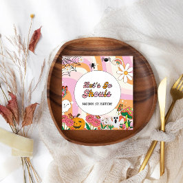 Servilleta De Papel Retro Grooy Vayamos a ghoul Halloween Cumpleaños