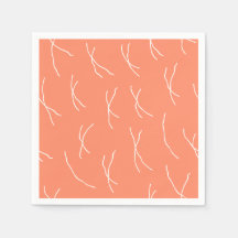 Rétro Guiones Abstractos Cálidos | Salmón Rosa
