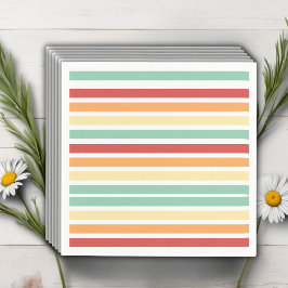 Servilleta De Papel Retro Half Daisy Baby Shower