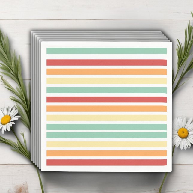 Servilleta De Papel Retro Half Daisy Baby Shower (Subido por el creador)