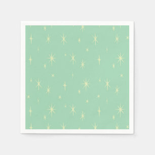 Servilleta De Papel Retro Hipster Space Age Atomic Starburst