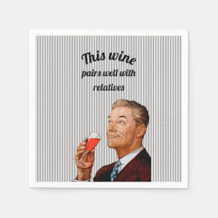 Servilleta De Papel Retro Husband Funny Waying