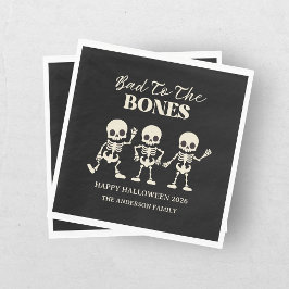Servilleta De Papel Retro Malo Hasta Los Huesos Espeluznante Halloween