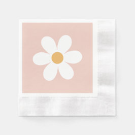 Servilleta De Papel Retro margarita rosa boho