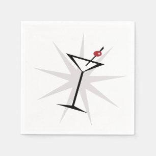 Servilleta De Papel Retro Martini