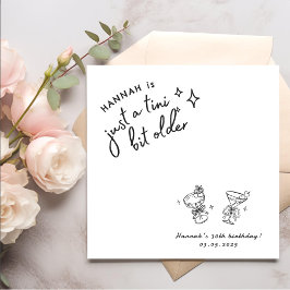 Servilleta De Papel Retro moderno A Tini un poco más viejo 30 años