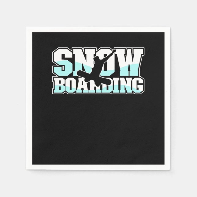 Servilleta De Papel Retro Snowboarding Snowboard Vintage Snowboarder (Anverso)