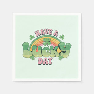 Servilleta De Papel Retro St. Patrick's Day, que tiene suerte