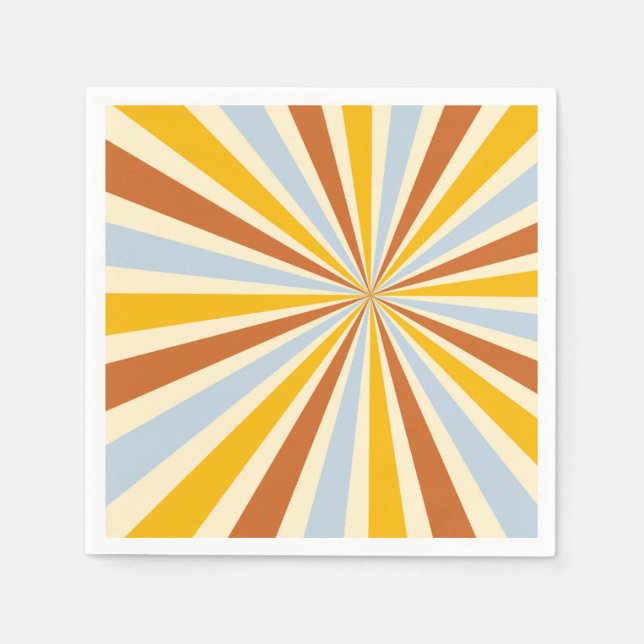 Servilleta De Papel Retro Sunshine Fiesta Temática Napkin (Anverso)