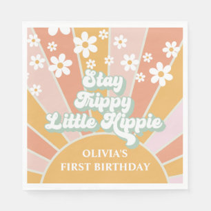Servilleta De Papel Retro Sunshine Stay Trippy Little Hippie floral