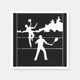 Servilleta De Papel Retro Tenis Silhouette Paper Napkin