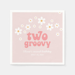 Servilleta De Papel Retro Two Groovy margarita boho floral segundo cum
