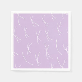 Servilleta De Papel Retro Warm Abstract Dashes | Soft Lilac