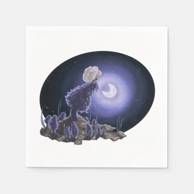 Servilleta De Papel Reunión a la luz de la luna (Anverso)