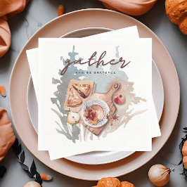 Servilleta De Papel Reunión agradecida para dar gracias