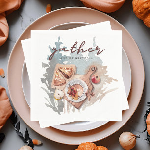 Servilleta De Papel Reunión agradecida para dar gracias