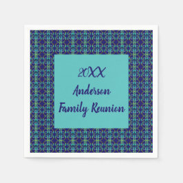 Servilleta De Papel Reunión anual de tintes geométricos de la Reunión 