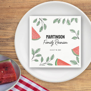 Servilleta De Papel Reunión de Familia Moderna Verano Árbol Sandía