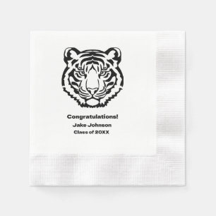 Servilleta De Papel Reunión de graduación de la escuela del mascota de