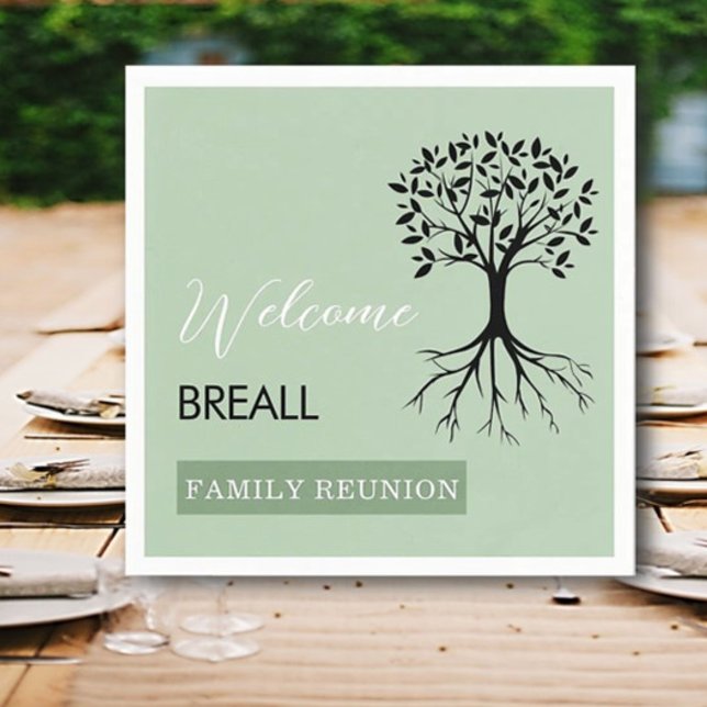 Servilleta De Papel Reunión familiar de árbol de moda (Subido por el creador)