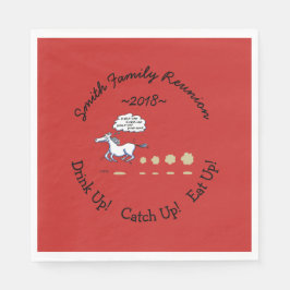 Servilleta De Papel Reunión familiar de barbacoa estilo Texas