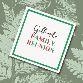 Servilleta De Papel Reunión familiar de la bandera italiana 