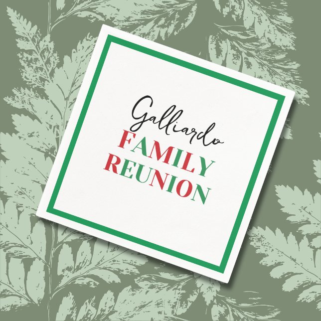 Servilleta De Papel Reunión familiar de la bandera italiana  (Subido por el creador)