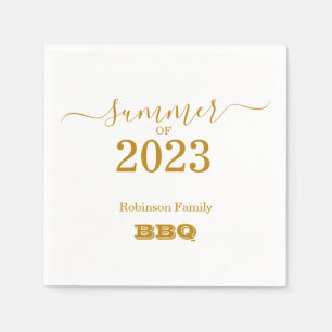 Servilleta De Papel Reunión familiar de verano BBQ Grill Cookit