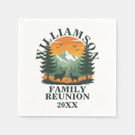 Servilleta De Papel Reunión Rustica de Familia Salvaje