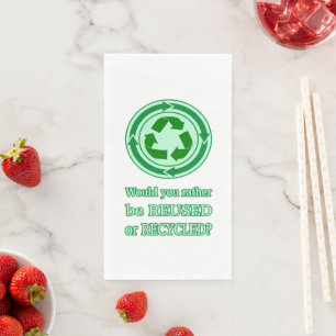 Servilleta De Papel Reutilizar y reciclar