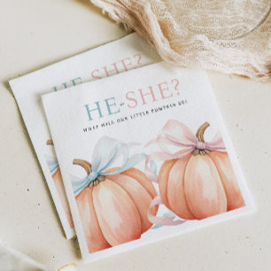 Servilleta De Papel Revelación de género azul rosa de la piel de calab