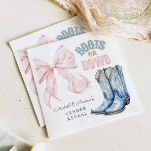 Servilleta De Papel Revelación de género de boots o vacas