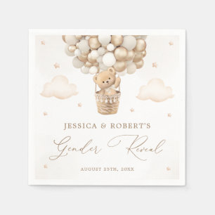 Servilleta De Papel Revelación de género de osito de peluche